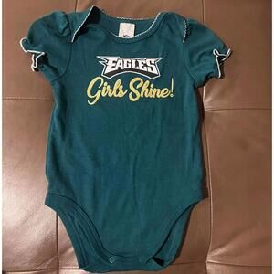 NFL Eagles Girls Shine Baby Bodysuit 6-12 Months